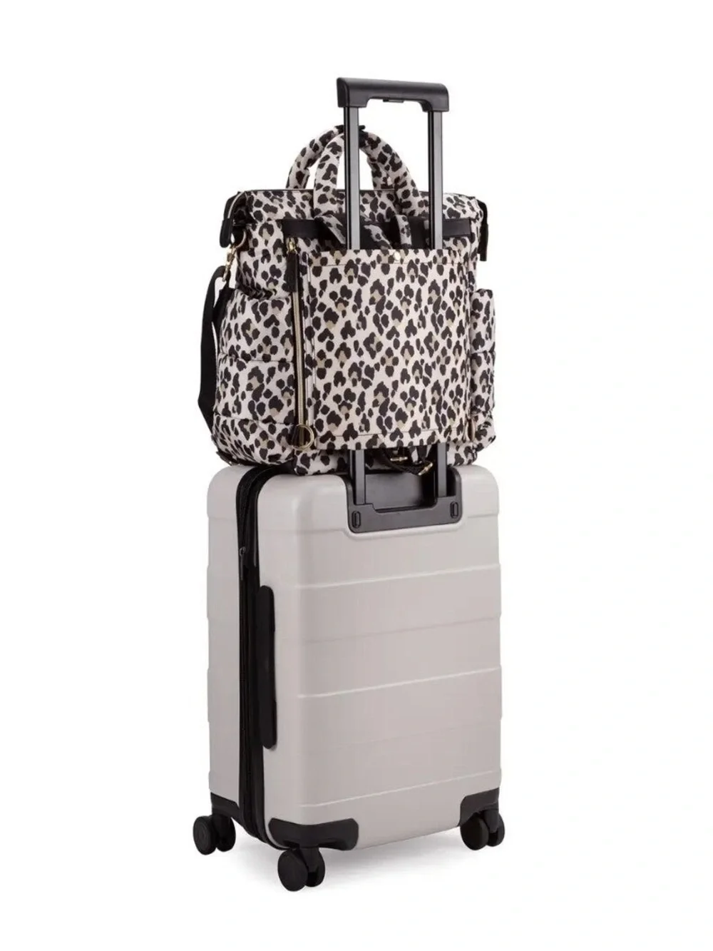 Itzy Ritzy Dream Convertible Leopard Diaper Bag